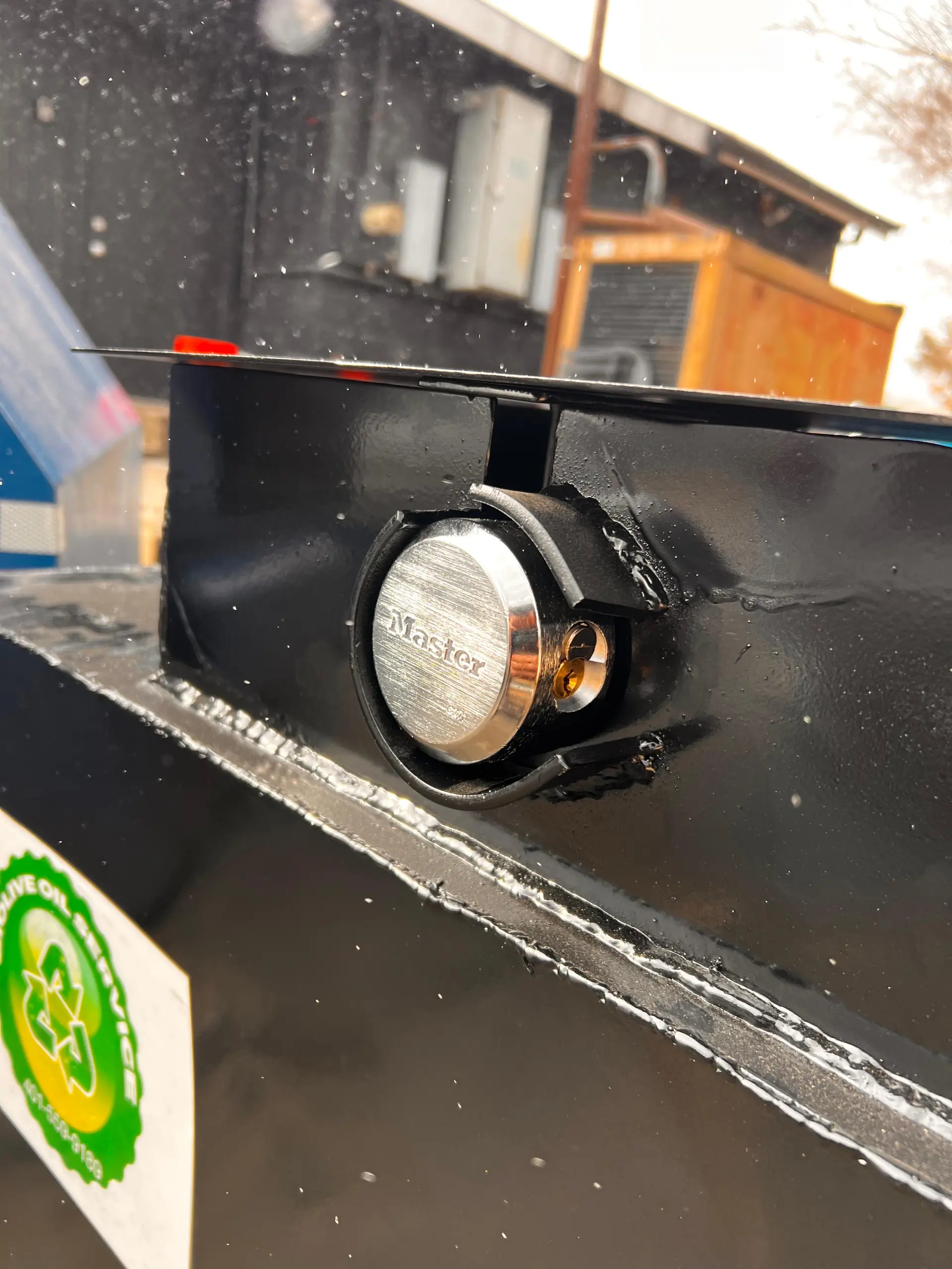 Used cooking oil being poured into a collection container in Rhode Island, BioLive