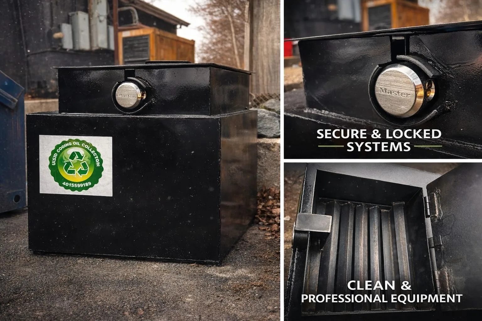 Used cooking oil collection at a Rhode Island restaurant, BioLive